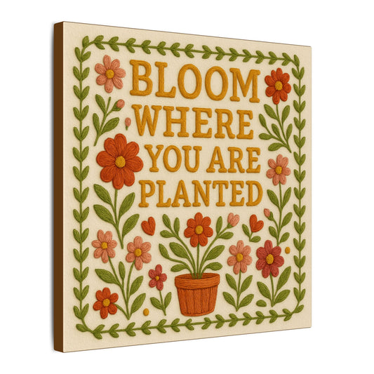 Bloom Where You Are Planted Canvas