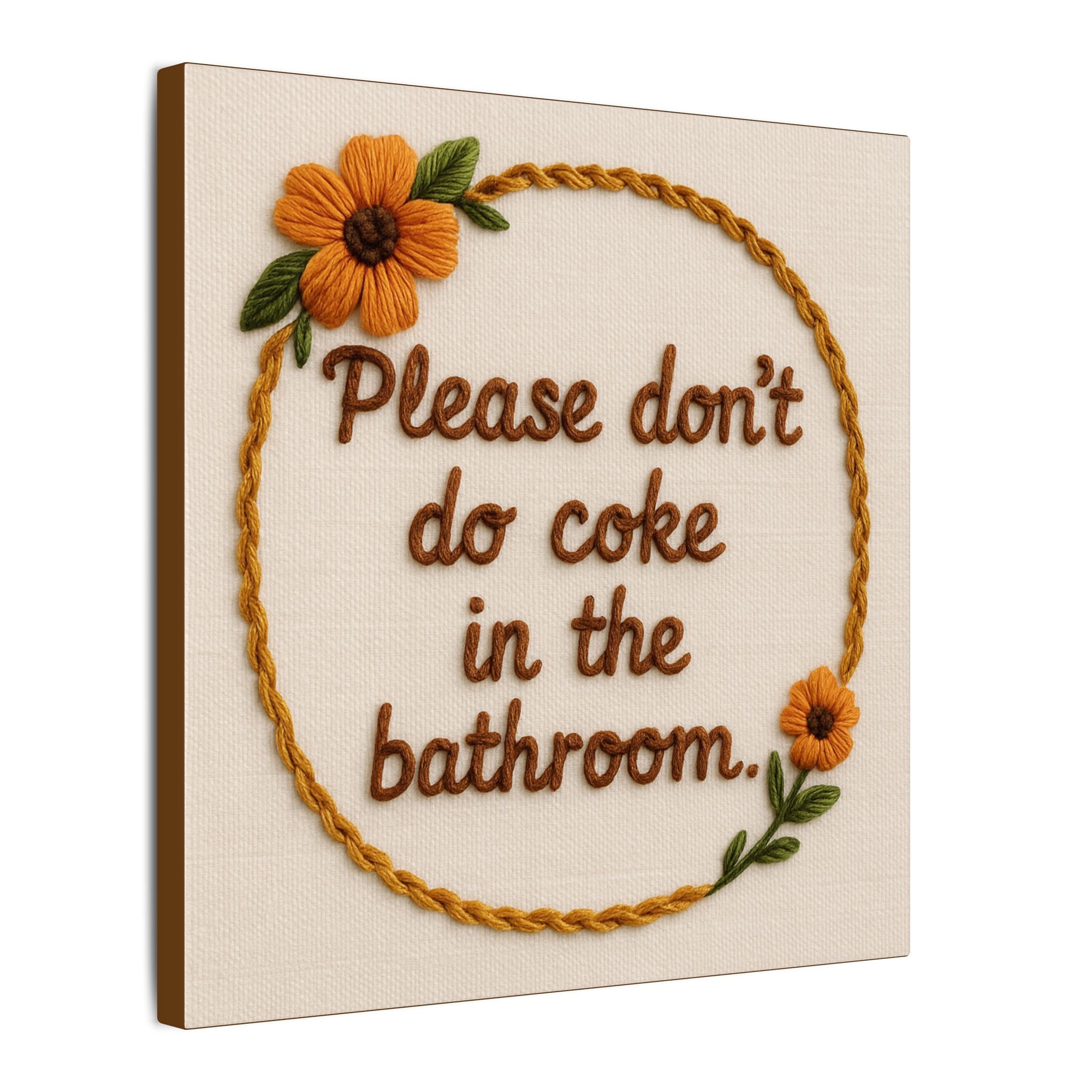 Bathroom Coke Canvas