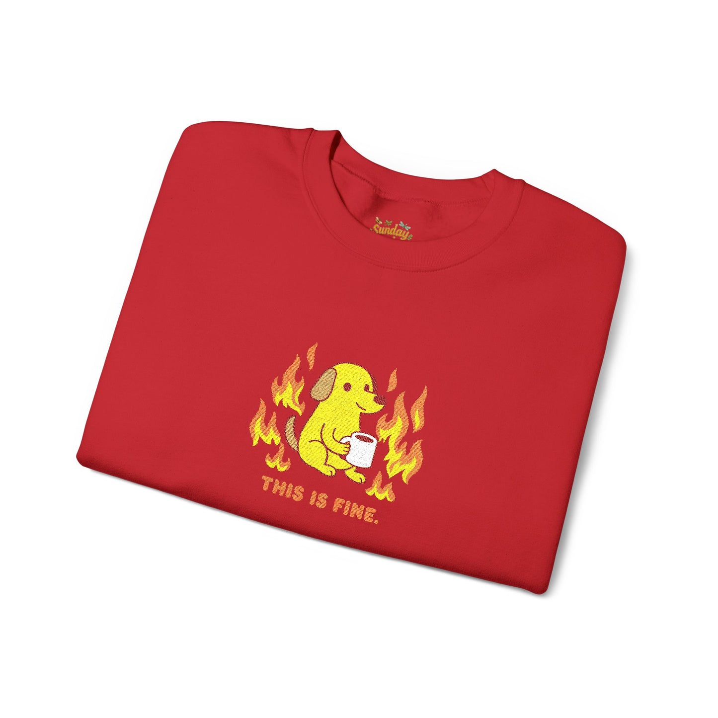 This is fine Unisex Heavy Blend™ Crewneck Sweatshirt