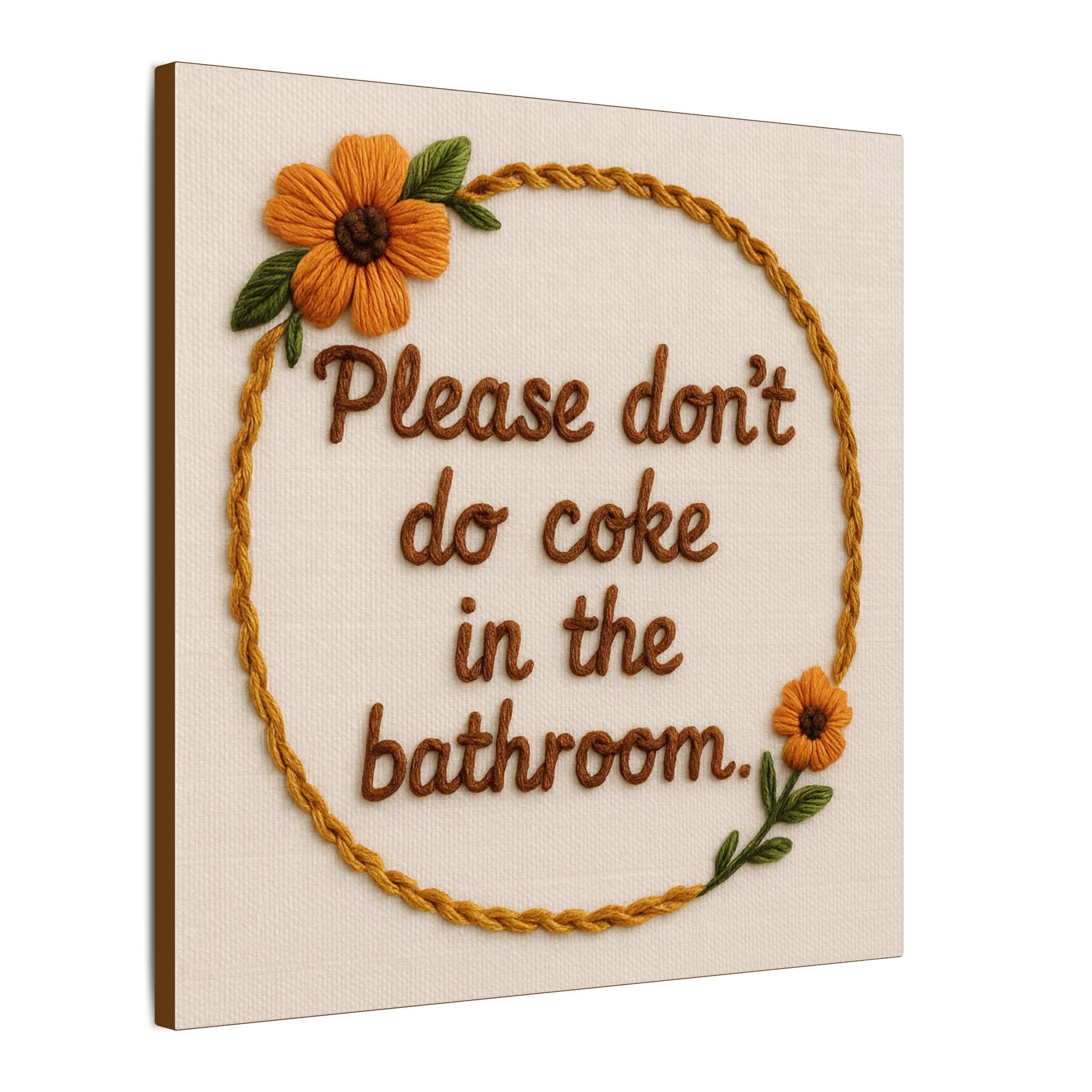 Bathroom Coke Canvas