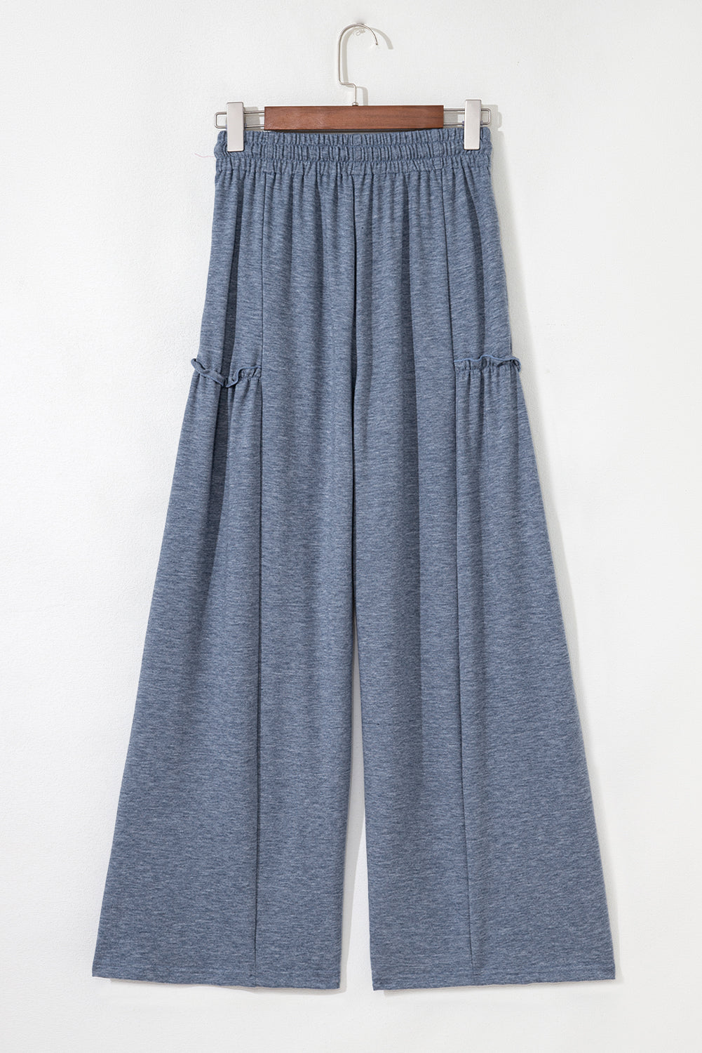 High-rise Frill Detail Wide Leg Loose Pants