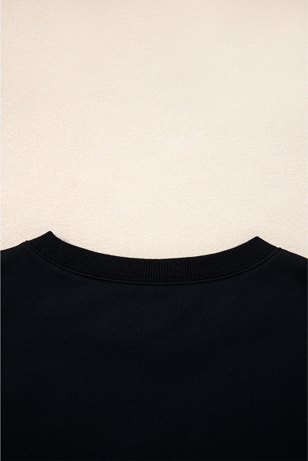 Black Preppy Striped Sleeve Loose Sweatshirt