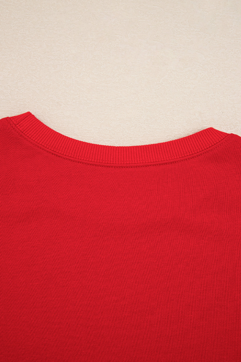 Fiery Red Varsity Stripe Detail Drop Shoulder Pullover Mini Skort Set