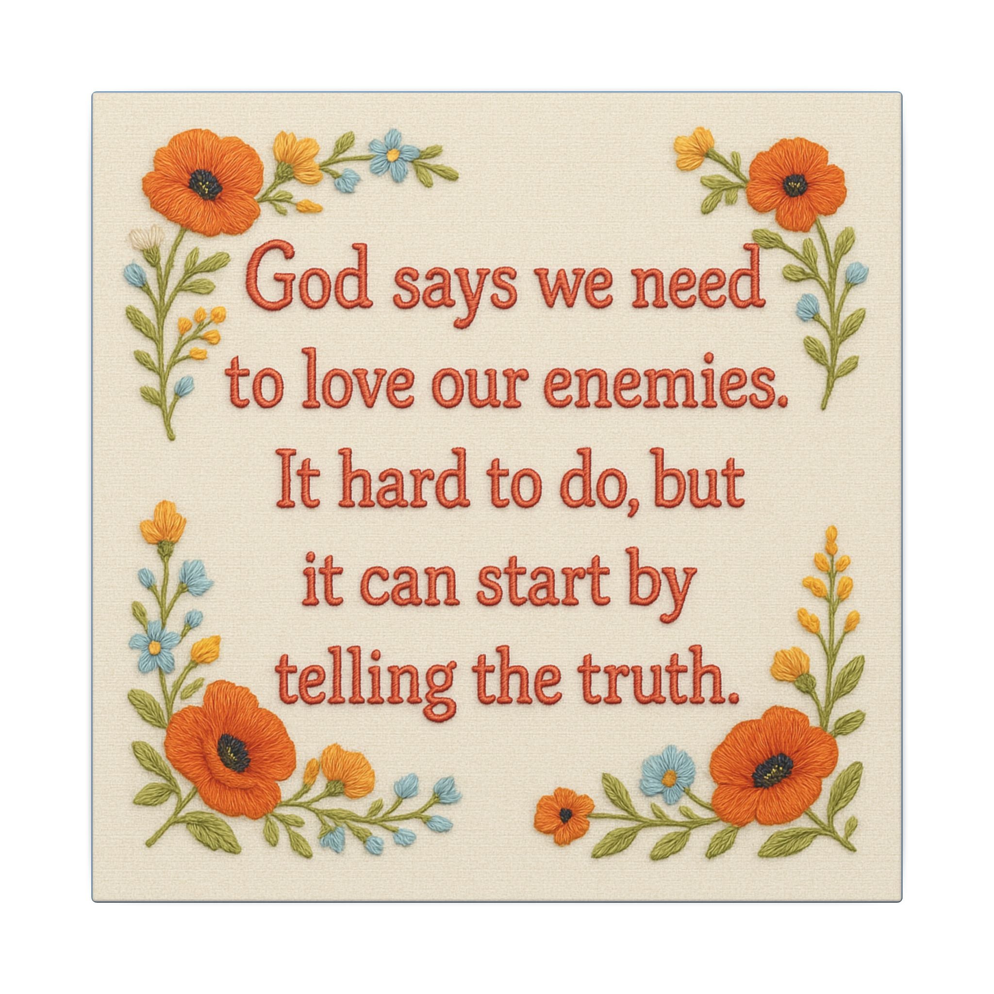 Love Enemies TH Canvas