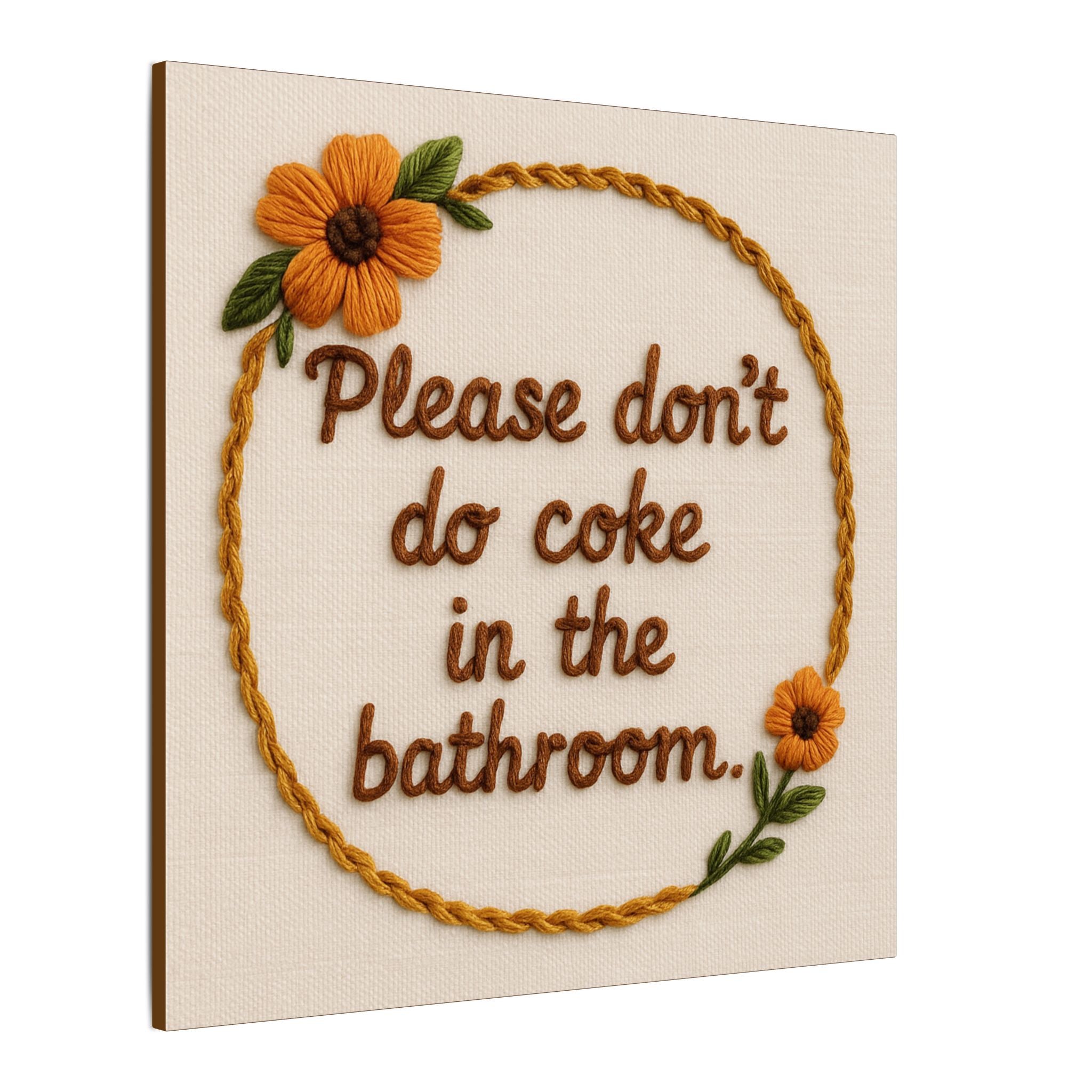 Bathroom Coke Canvas