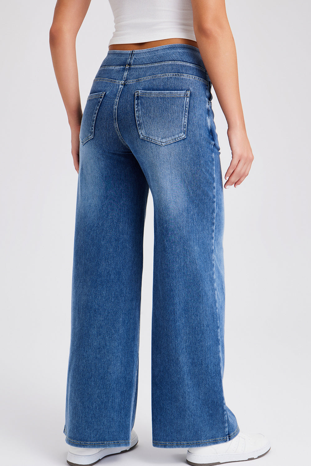 Ashleigh Blue Pocket High Waist Wide Leg Jeans