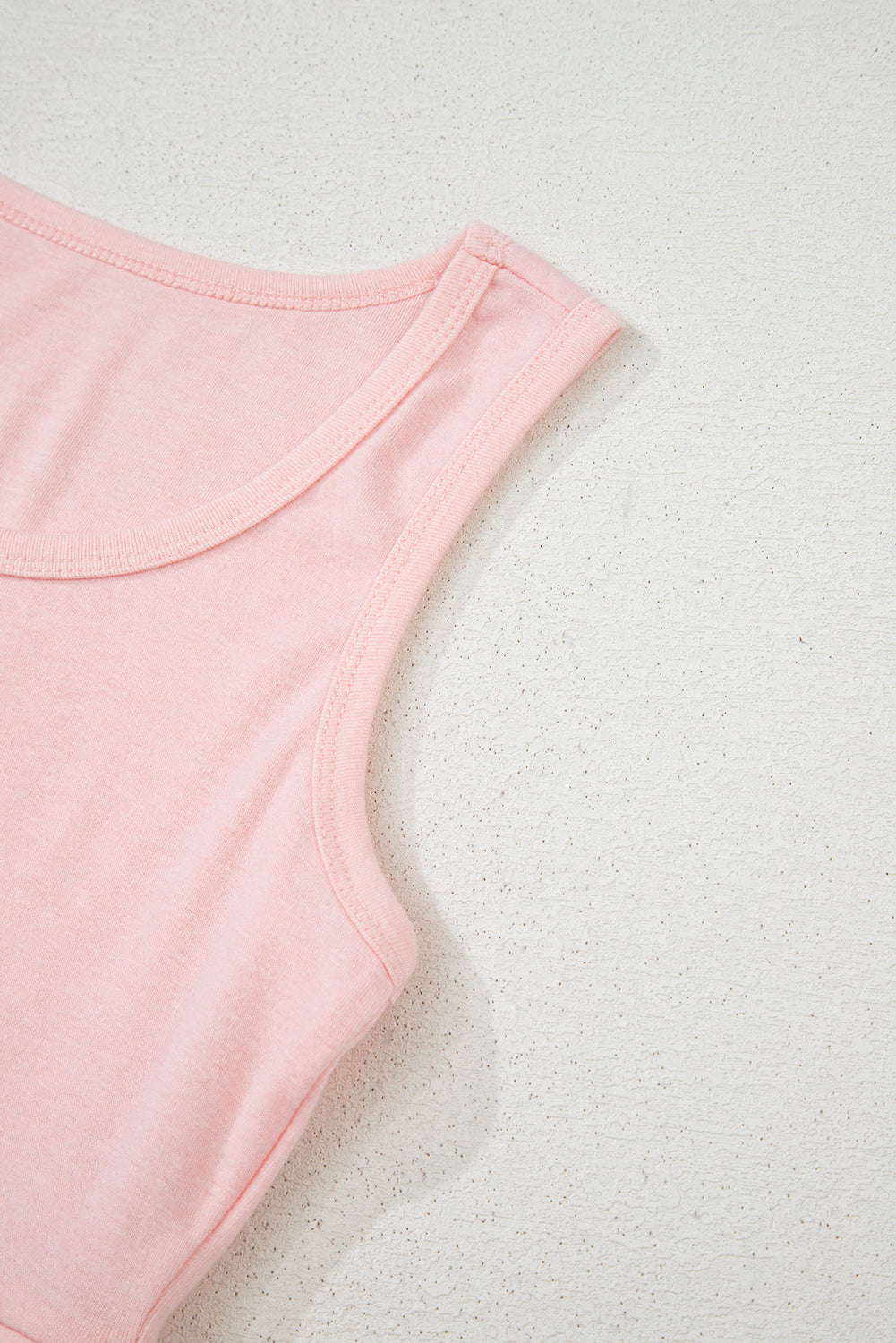 Light Pink Shirred Hem Crop Tank Top Loose Shorts Cardigan 3 Piece Pajama Set