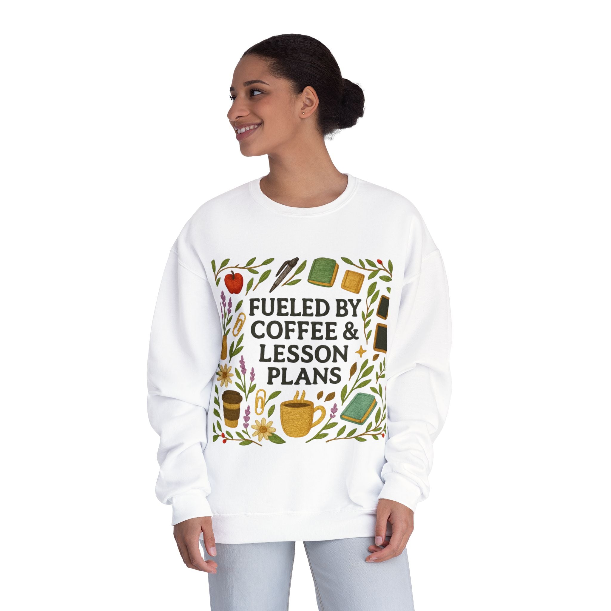 Coffee & Lesson Plans Crewneck Sweatshirt