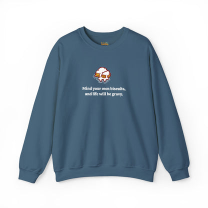 Mind your biscuits  Unisex Heavy Blend™ Crewneck Sweatshirt