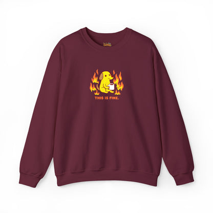 This is fine Unisex Heavy Blend™ Crewneck Sweatshirt