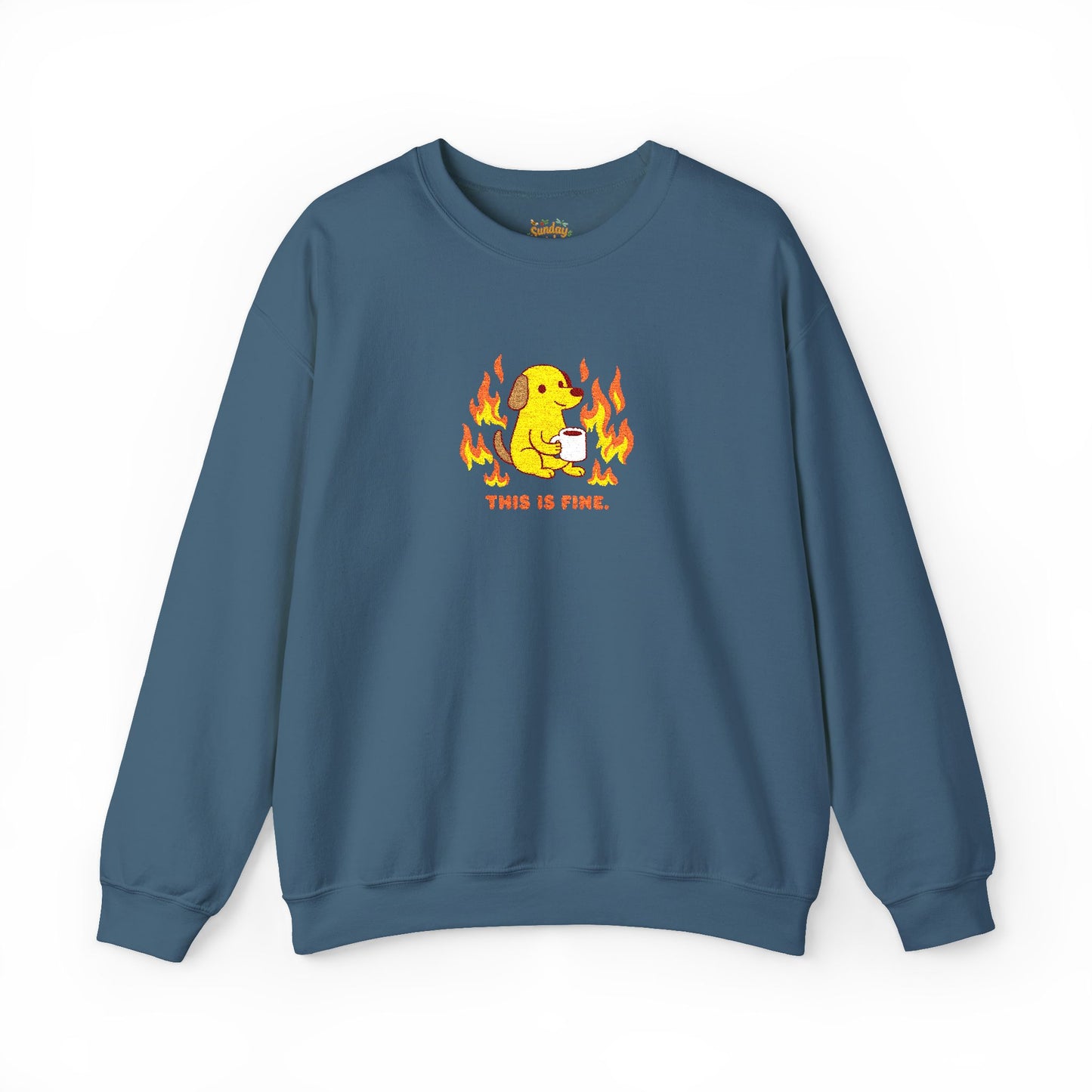 This is fine Unisex Heavy Blend™ Crewneck Sweatshirt