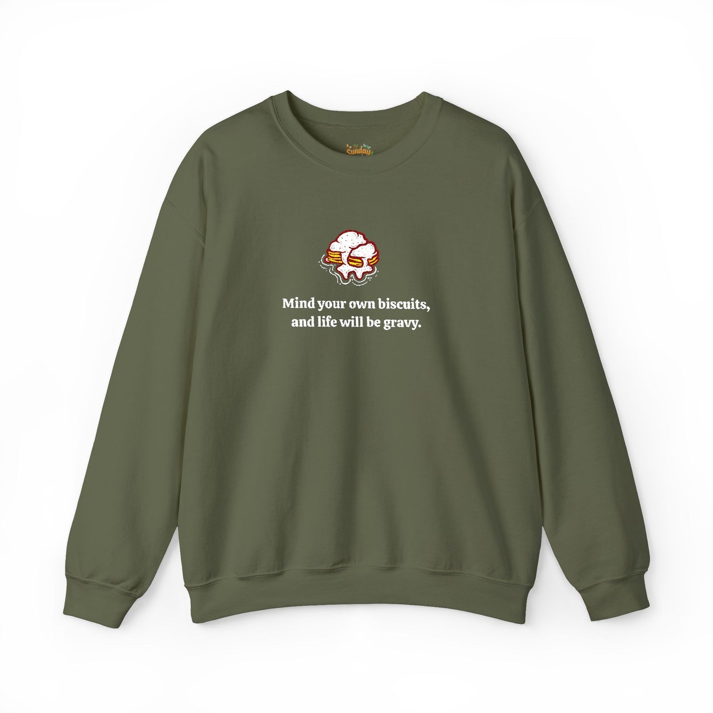 Mind your biscuits  Unisex Heavy Blend™ Crewneck Sweatshirt