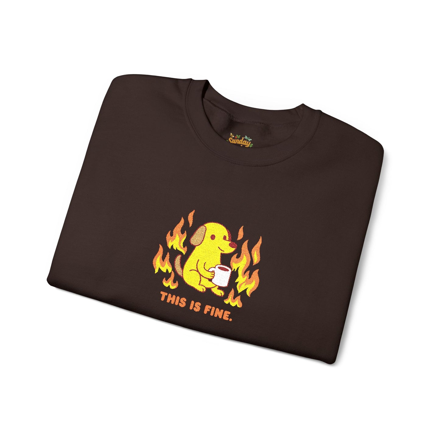 This is fine Unisex Heavy Blend™ Crewneck Sweatshirt