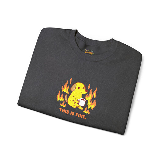 This is fine Unisex Heavy Blend™ Crewneck Sweatshirt