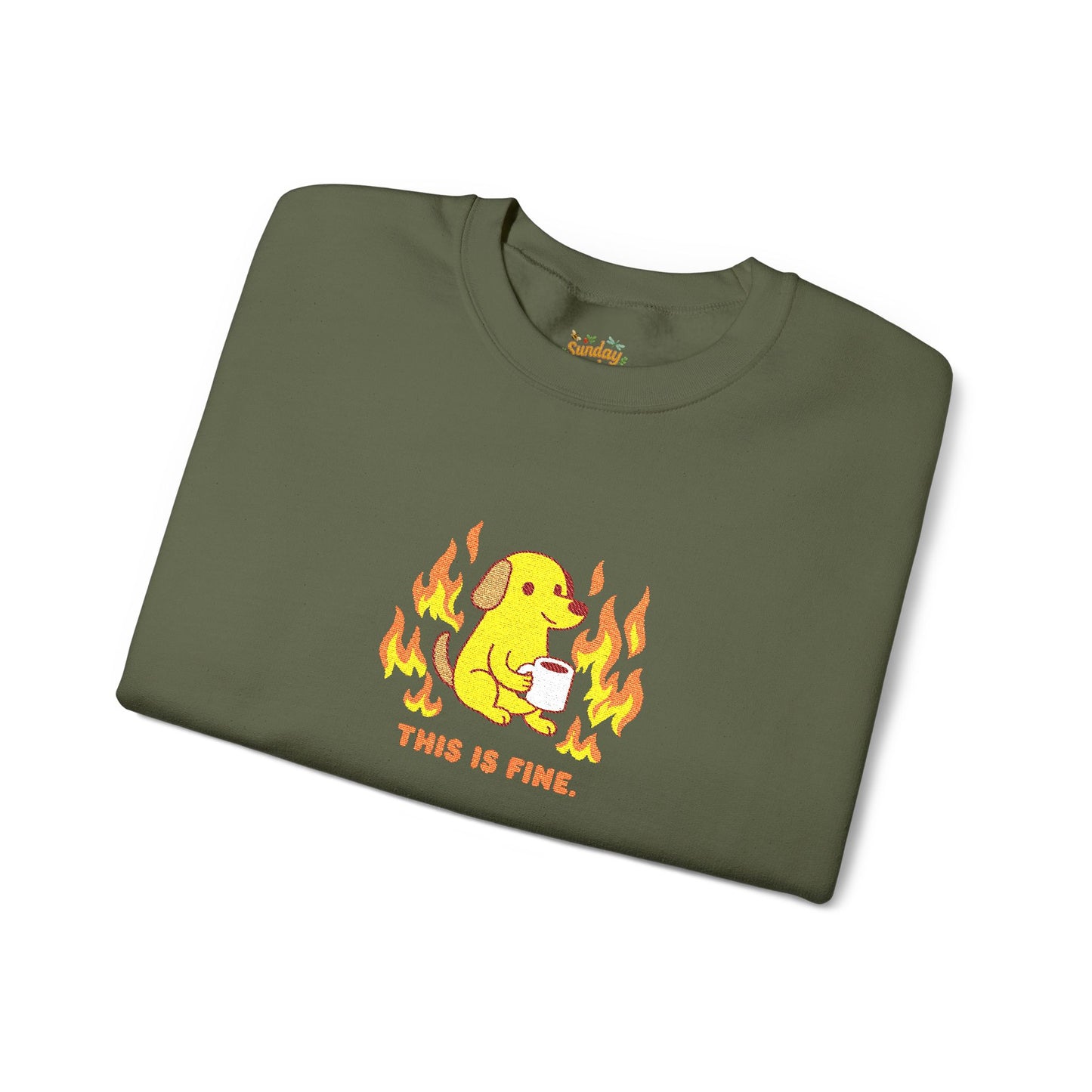 This is fine Unisex Heavy Blend™ Crewneck Sweatshirt