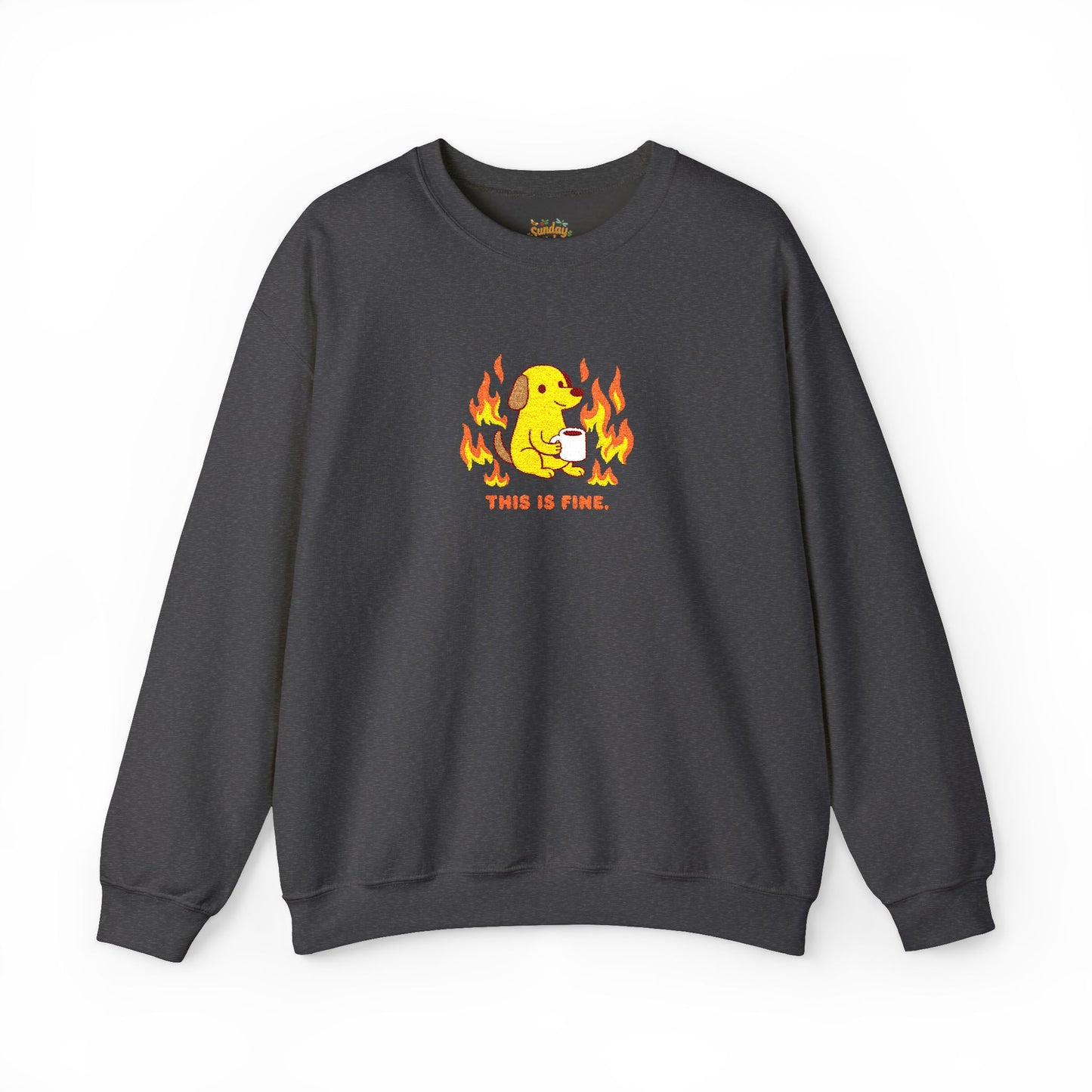This is fine Unisex Heavy Blend™ Crewneck Sweatshirt