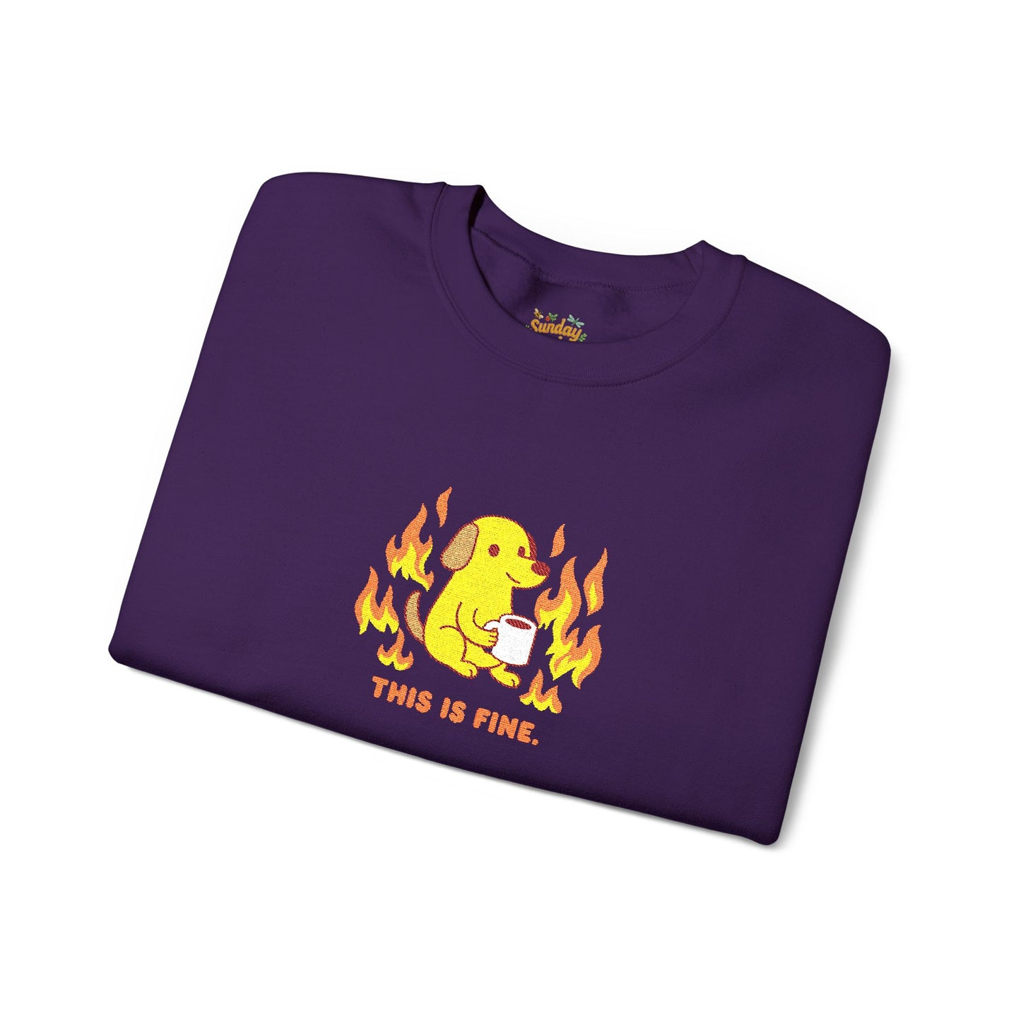 This is fine Unisex Heavy Blend™ Crewneck Sweatshirt
