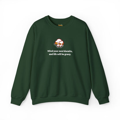 Mind your biscuits  Unisex Heavy Blend™ Crewneck Sweatshirt