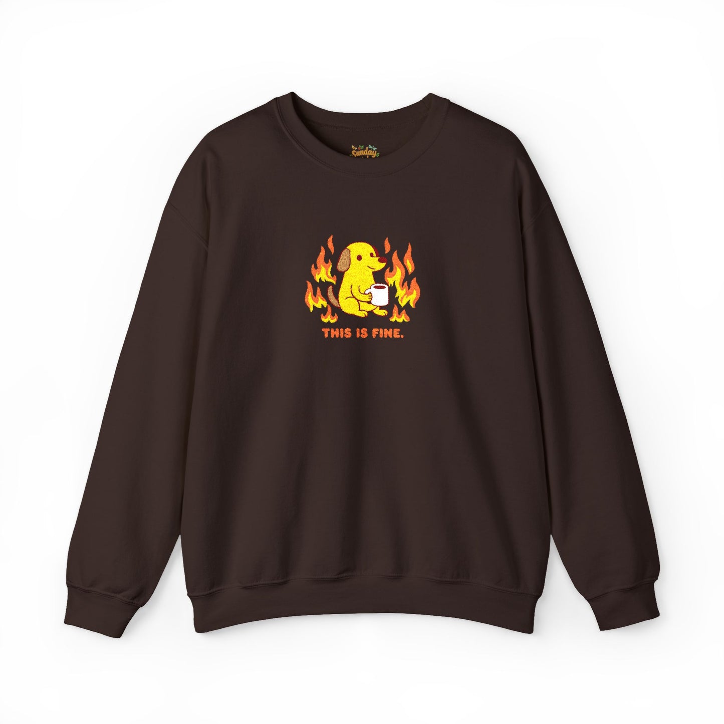 This is fine Unisex Heavy Blend™ Crewneck Sweatshirt