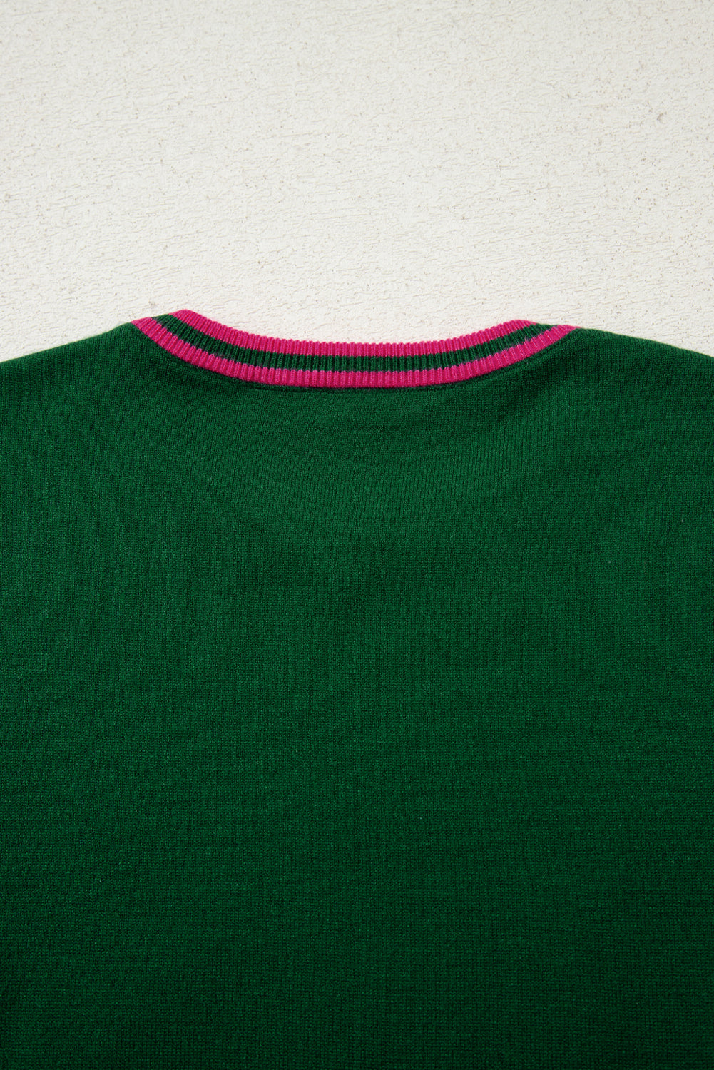 Blackish Green Floral Patchwork Shirred Cuff Puff Sleeve Sweater