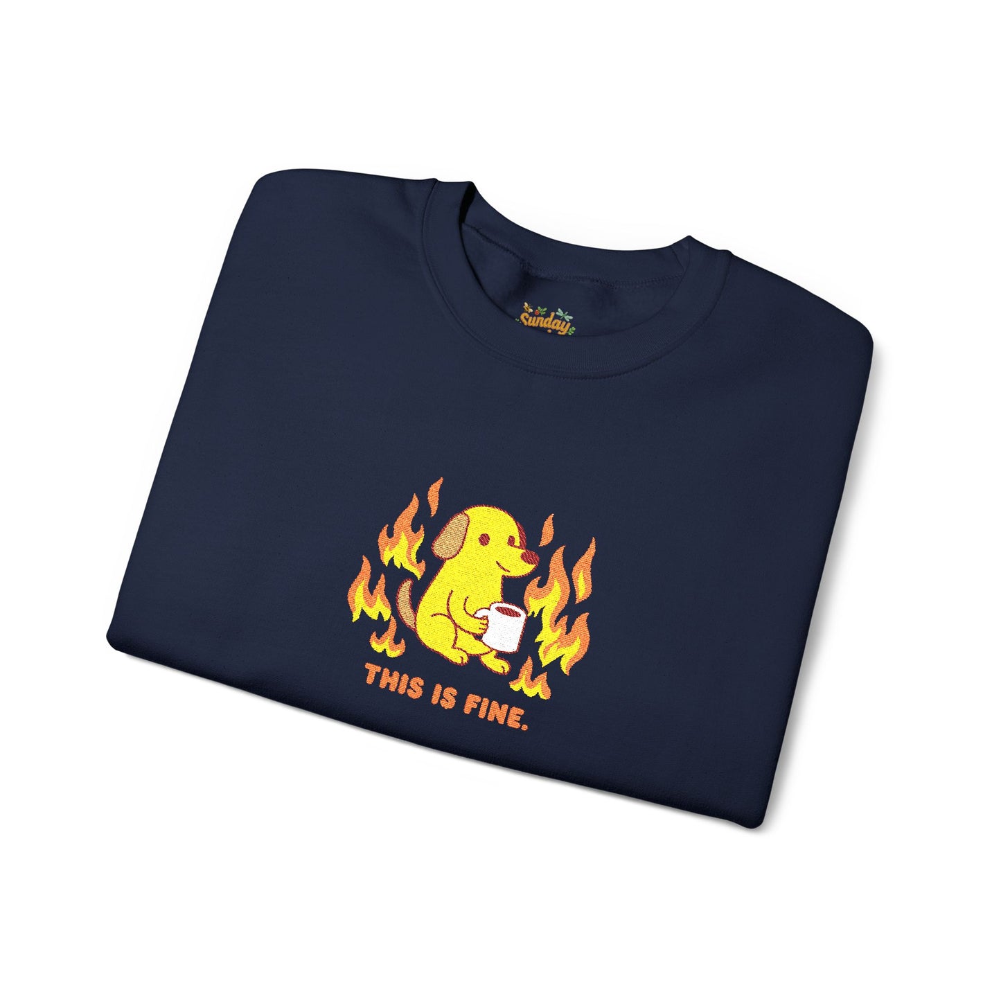 This is fine Unisex Heavy Blend™ Crewneck Sweatshirt