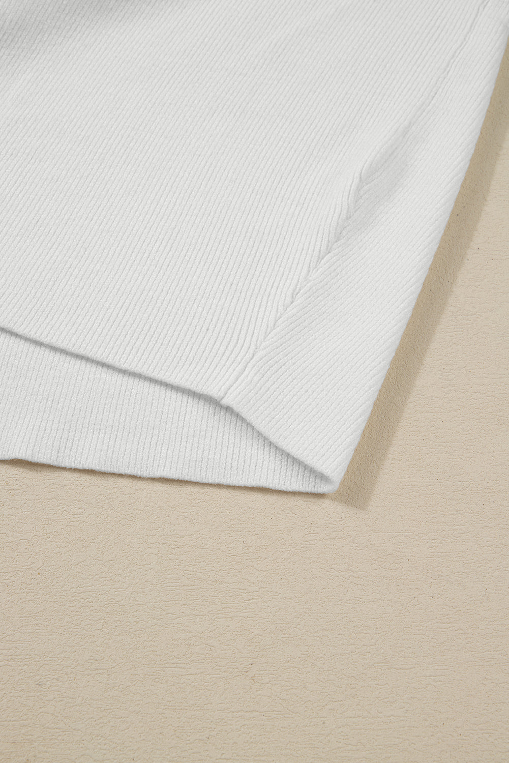 Green Colorblock Ribbed Knit Baggy Sweater