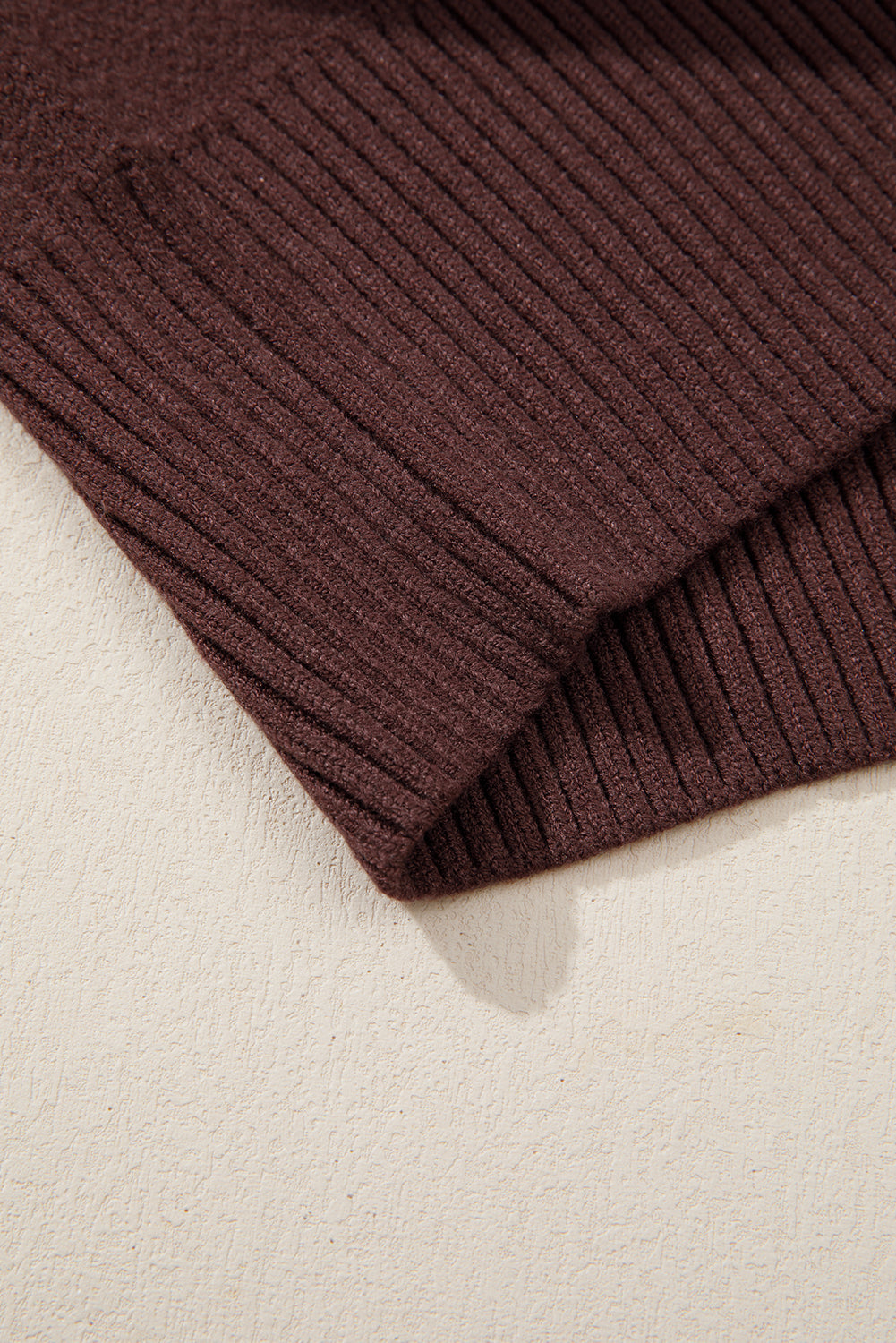 Brown Star Boots Print Cropped Knit Sweater