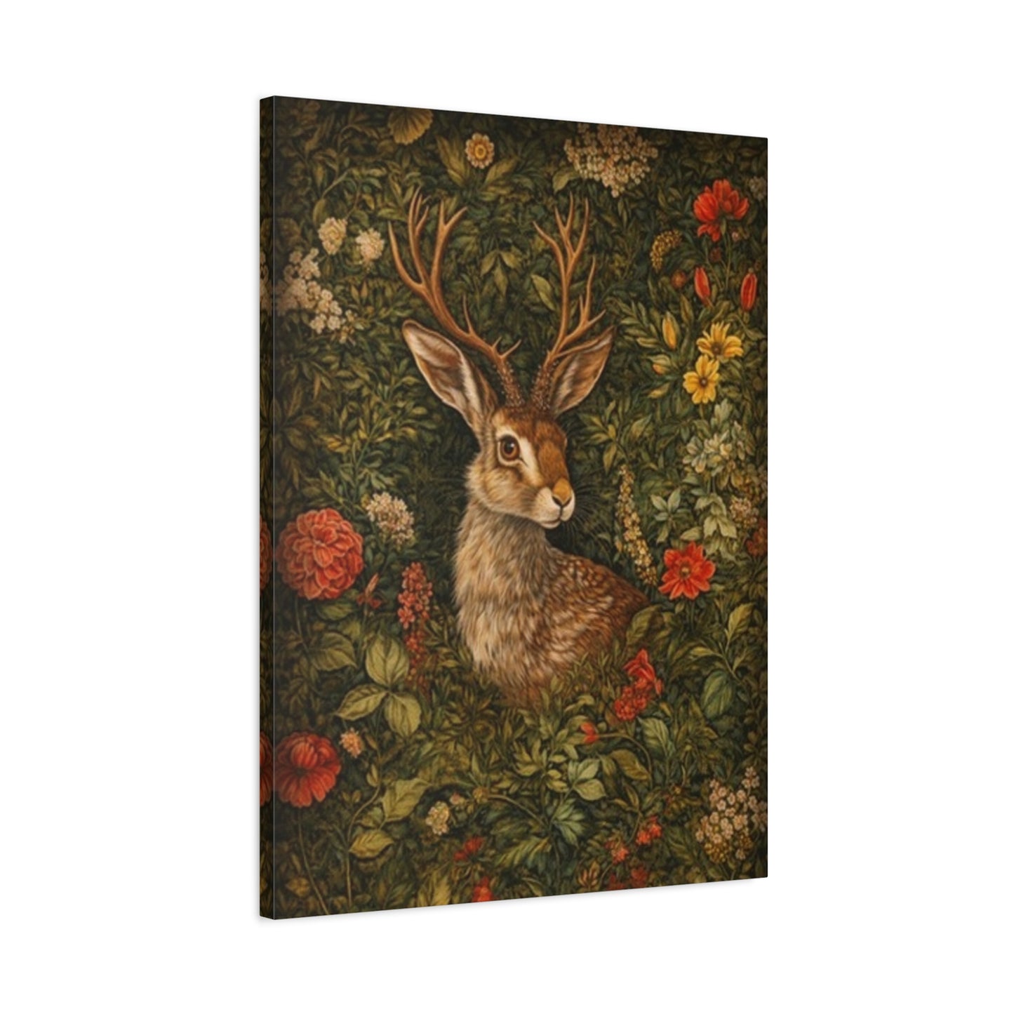 Woodland Jackalope Canvas