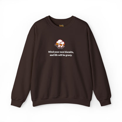 Mind your biscuits  Unisex Heavy Blend™ Crewneck Sweatshirt