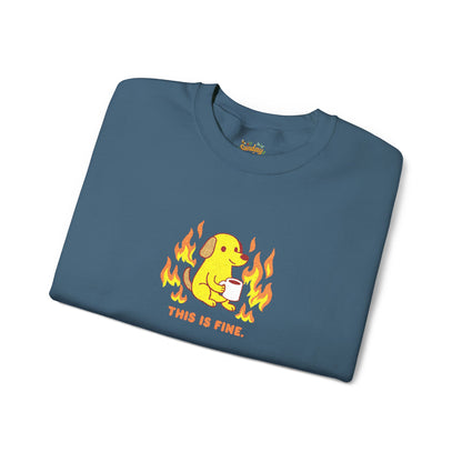 This is fine Unisex Heavy Blend™ Crewneck Sweatshirt