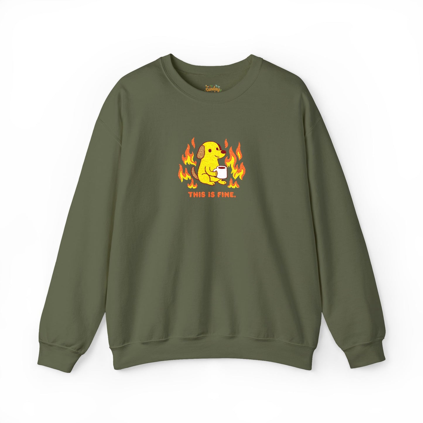 This is fine Unisex Heavy Blend™ Crewneck Sweatshirt