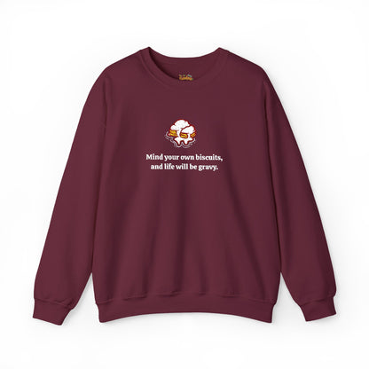 Mind your biscuits  Unisex Heavy Blend™ Crewneck Sweatshirt