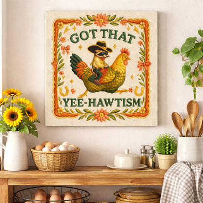 Yee Hawtism Canvas