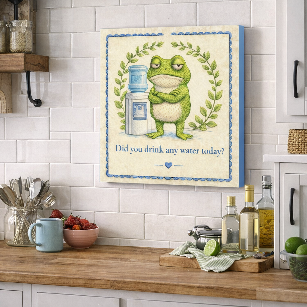 Did You Drink Any Water? Canvas