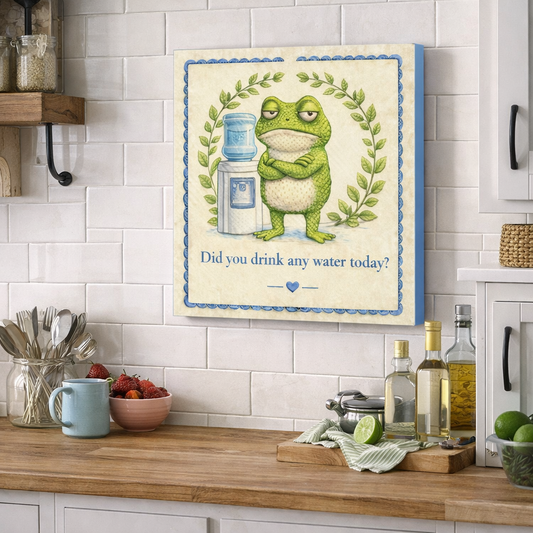 Did You Drink Any Water? Canvas