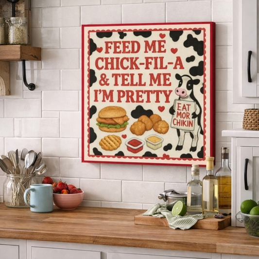 Feed Me Chick-fil-A Canvas