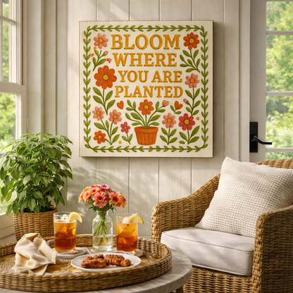 Bloom Where You Are Planted Canvas