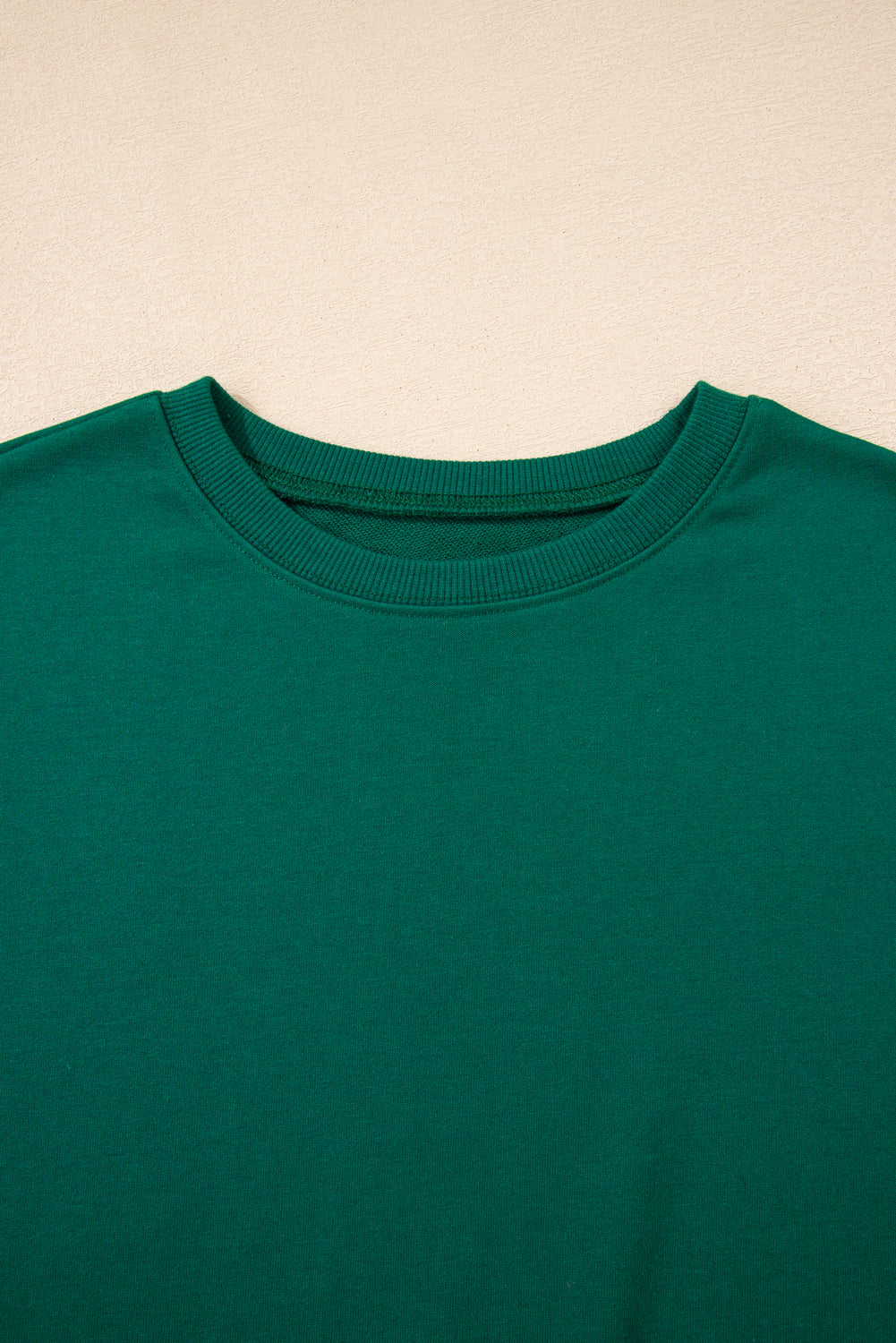 Evergreen Varsity Stripe Detail Drop Shoulder Pullover Mini Skort Set