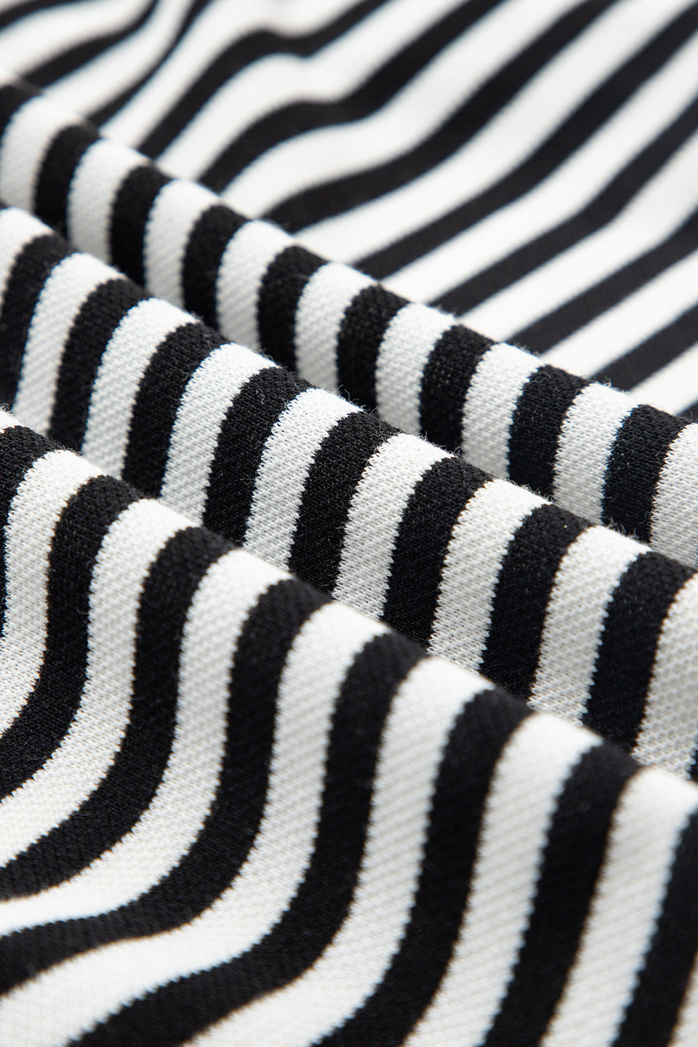 Black Stripe Bowknot Backless T-Shirt